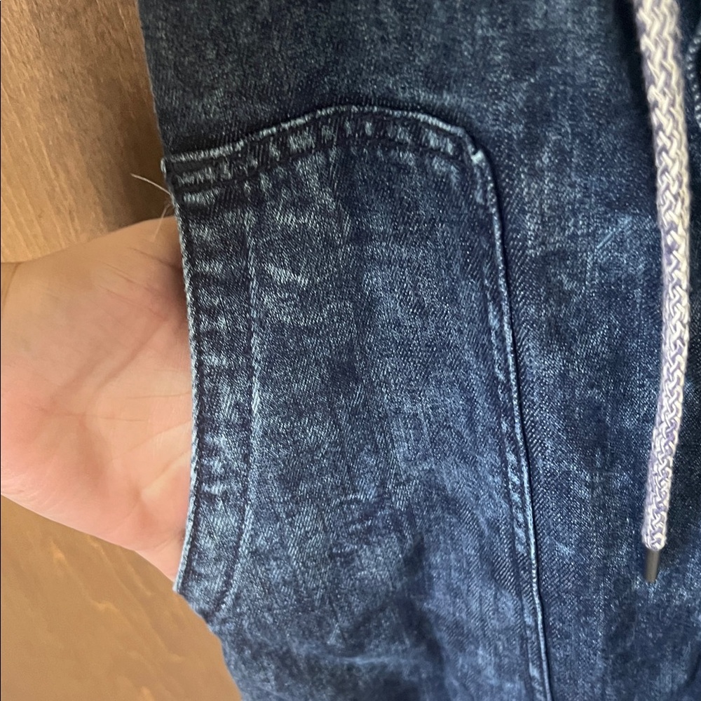 👖 Pilcro by Anthropologie Soft Denim Pinafore Jumpsuit – Size Medium 👖 - Picture 5 of 9